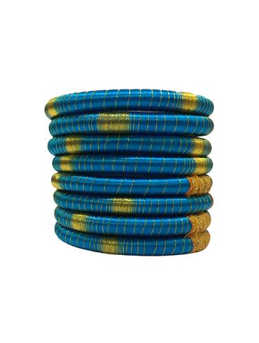 blue colored plastic bangle - 15022209 - Very Small Image - 1