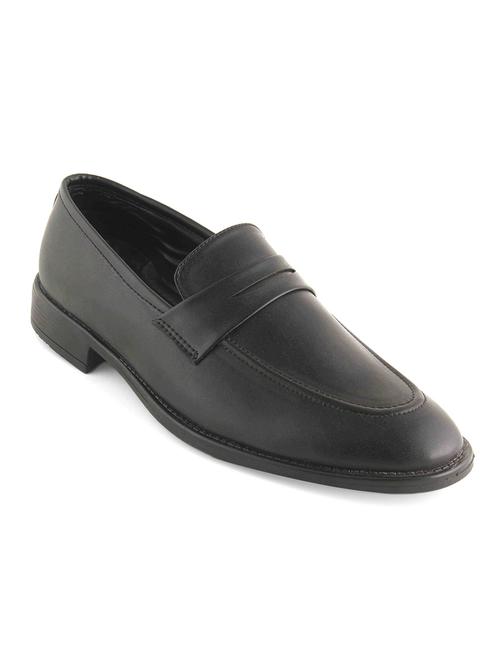 black leatherette formal slip on - 15022912 - Very Small Image - 1