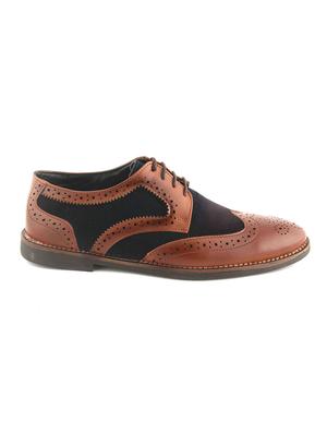 tan leatherette lace-up derby - 15022924 - Standard Image - 2