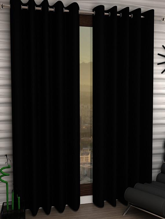 Set of 2 Polyester Long Door Curtains - 15023026 - Zoom Image - 1