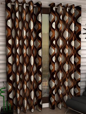 Set of 2 Polyester Long Door Curtains - 15023036 - Standard Image - 1