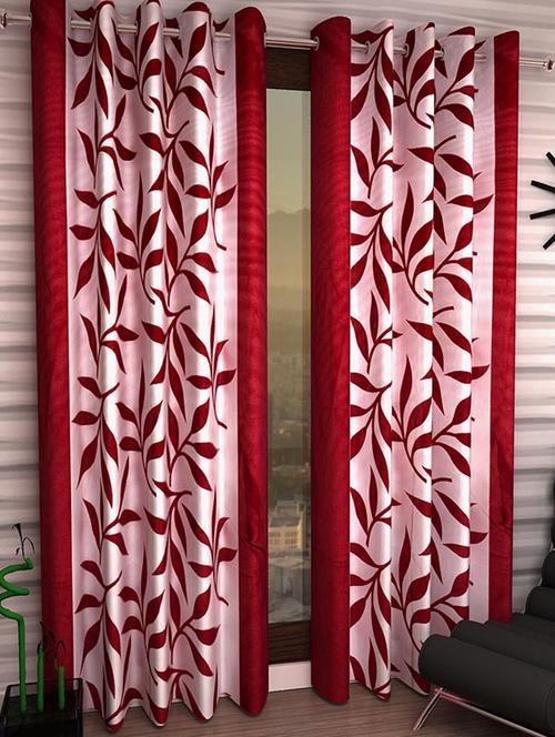 Set of 2 Polyester Long Door Curtains - 15023039 - Standard Image - 1