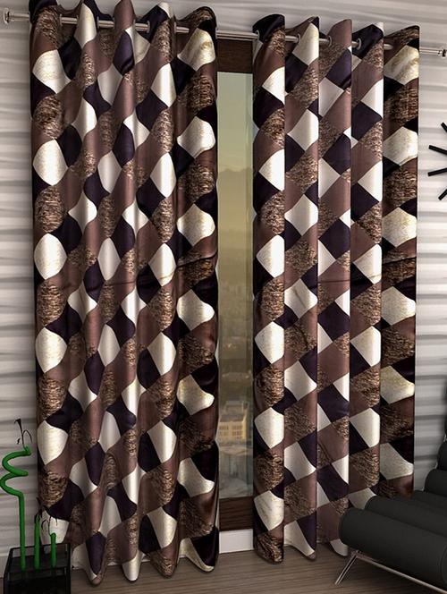 Set of 2 Polyester Long Door Curtains - 15023055 - Standard Image - 1