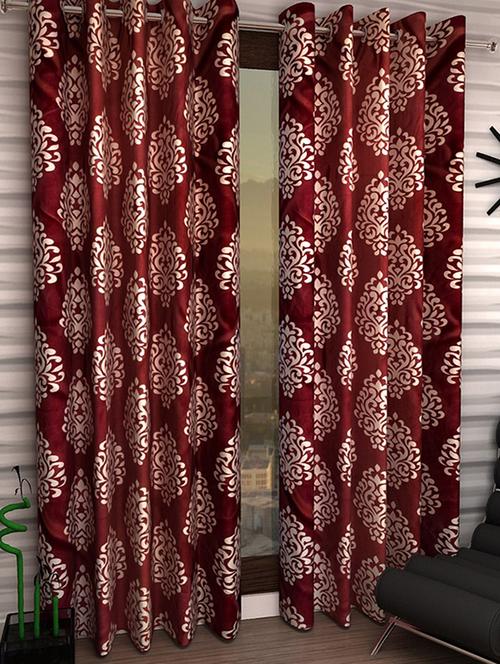 Set of 2 Polyester Long Door Curtains - 15023068 - Standard Image - 1
