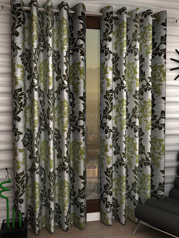 Set of 2 Polyester Long Door Curtains - 15023073 - Zoom Image - 1