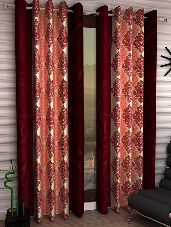 Set of 2 Polyester Long Door Curtains - 15023089 - Zoom Image - 1