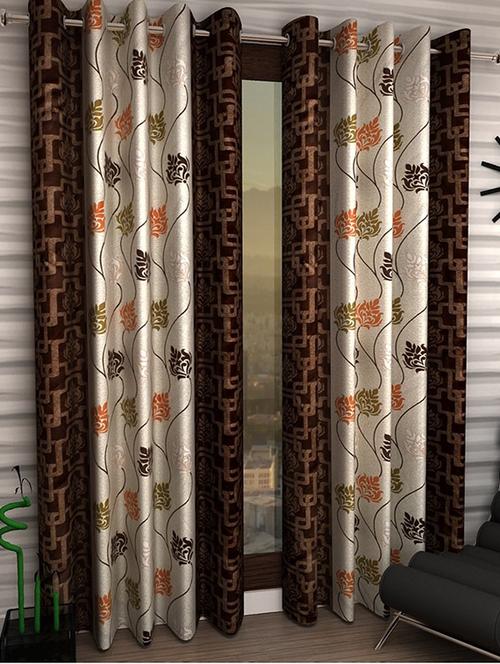 Set of 2 Polyester Long Door Curtains - 15023092 - Standard Image - 1