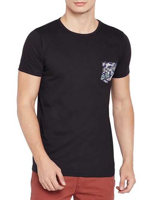 black cotton pocket t-shirt - 15023105 - Very Small Image - 1