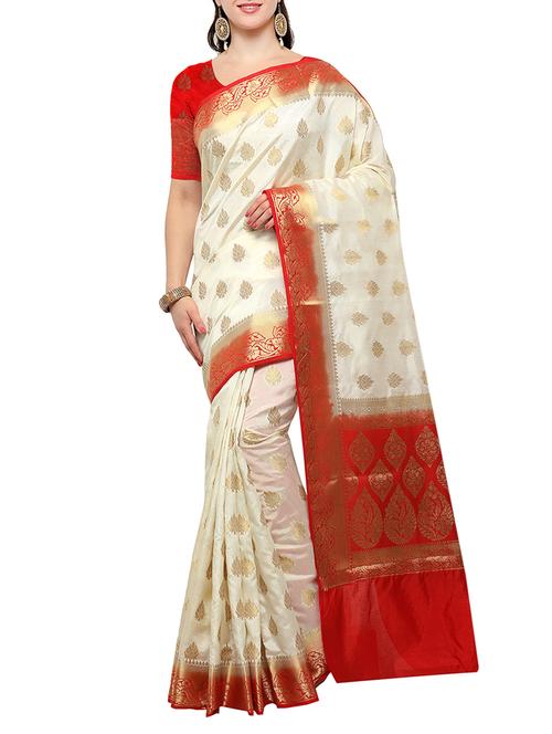 banarasi silk saree with blouse - 15023145 - Standard Image - 1