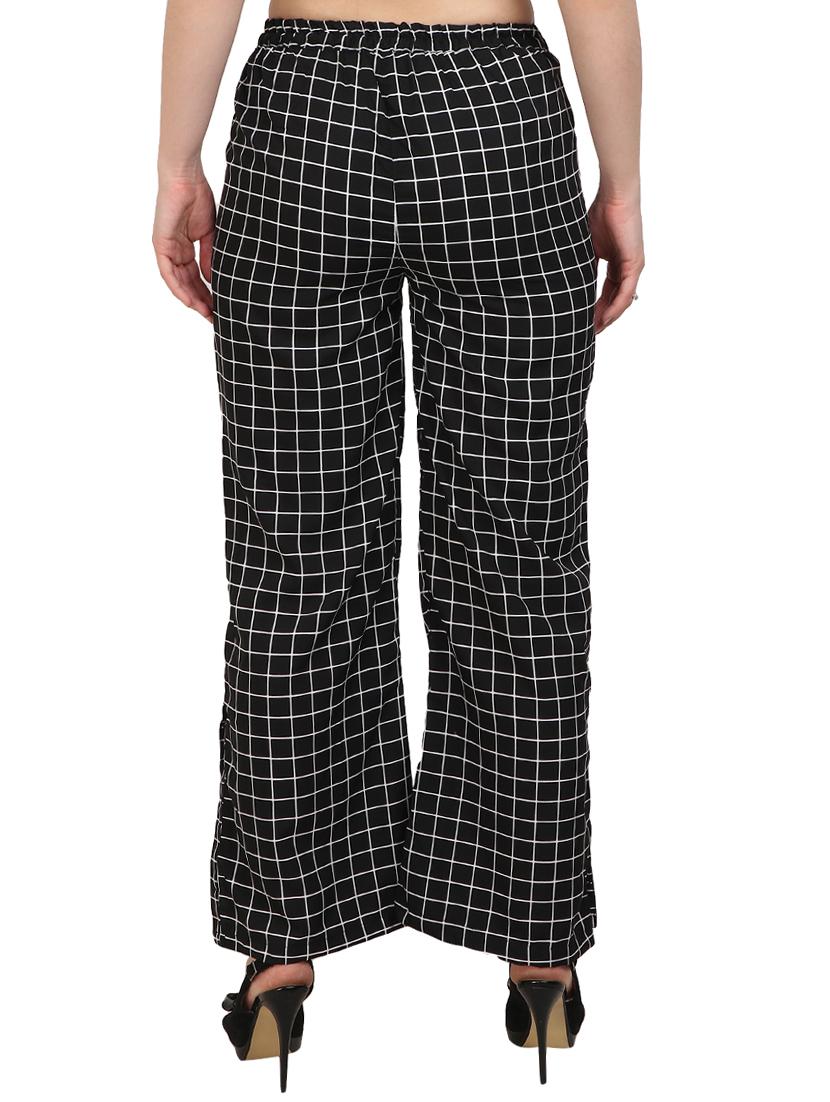 black printed crepe palazzo - 15023437 - Zoom Image - 3
