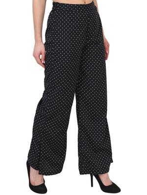 black crepe palazzos - 15023452 - Standard Image - 2