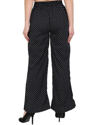 black crepe palazzos - 15023452 - Standard Image - 3