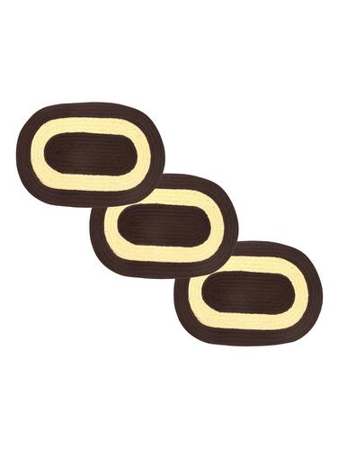 Solid 3 Piece Polycotton Door Mat Set - 15023656 - Very Small Image - 1