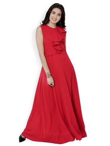 solid red maxi dress - 15023934 - Very Small Image - 1