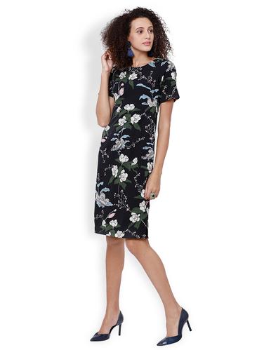 black printed shift dress - 15023955 - Very Small Image - 1