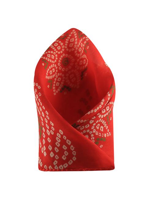 red silk pocketsquare - 15023994 - Standard Image - 1