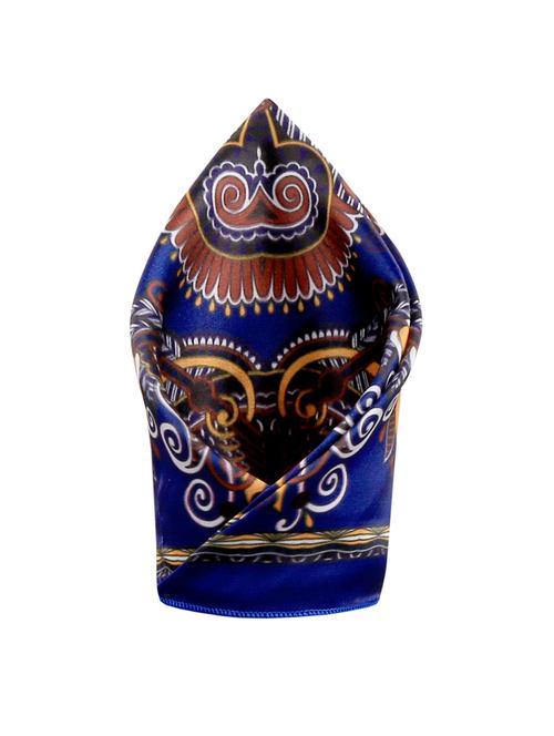 blue polyester pocketsquare - 15024004 - Standard Image - 1