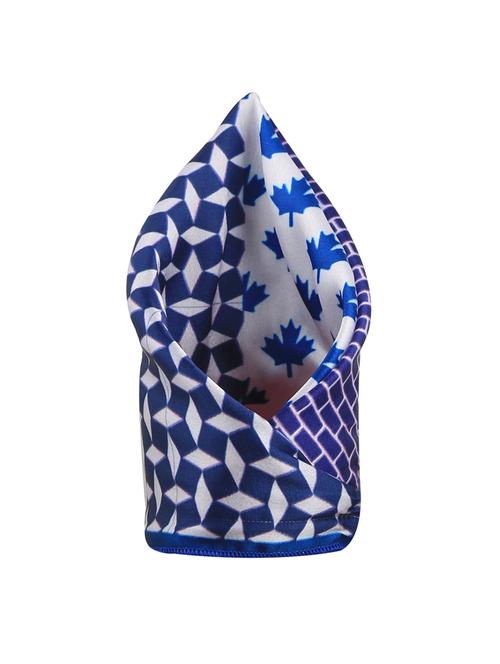 blue polyester pocketsquare - 15024026 - Standard Image - 1