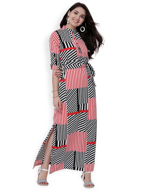 black printed maxi dress - 15024176 - Very Small Image - 1
