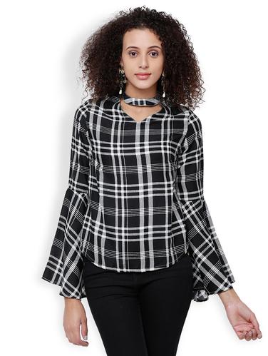 black checkered top - 15024183 - Very Small Image - 1