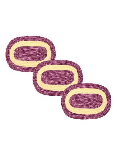 Solid 3 Piece Polycotton Door Mat Set - 15024186 - Very Small Image - 1
