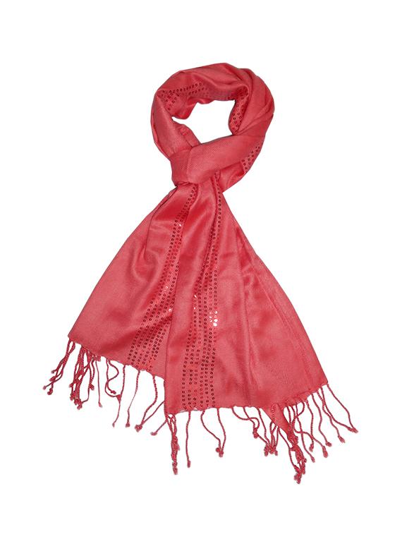 pink viscose scarf - 15024234 - Zoom Image - 1
