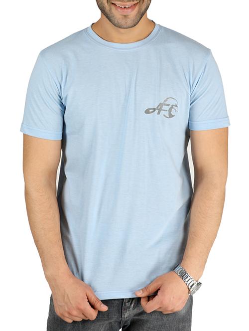 light blue cotton t-shirt - 15024289 - Standard Image - 1