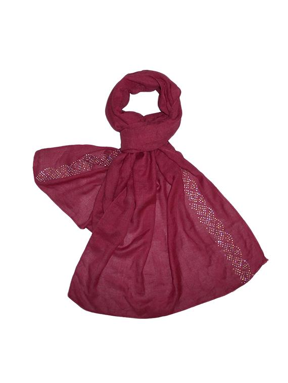 pink polyester scarf - 15024363 - Zoom Image - 1
