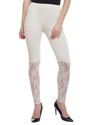 solid white viscose legging - 15024368 - Very Small Image - 1