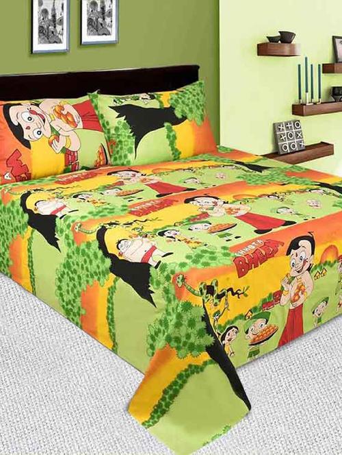 Cotton Double Bedsheet with 2 pillow covers - 15024530 - Standard Image - 1