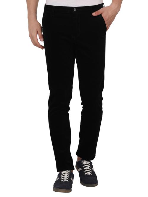 dark blue cotton blend corduroy - 15024920 - Standard Image - 1