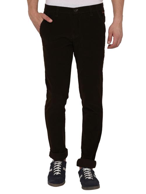 brown cotton blend corduroy - 15024921 - Standard Image - 1