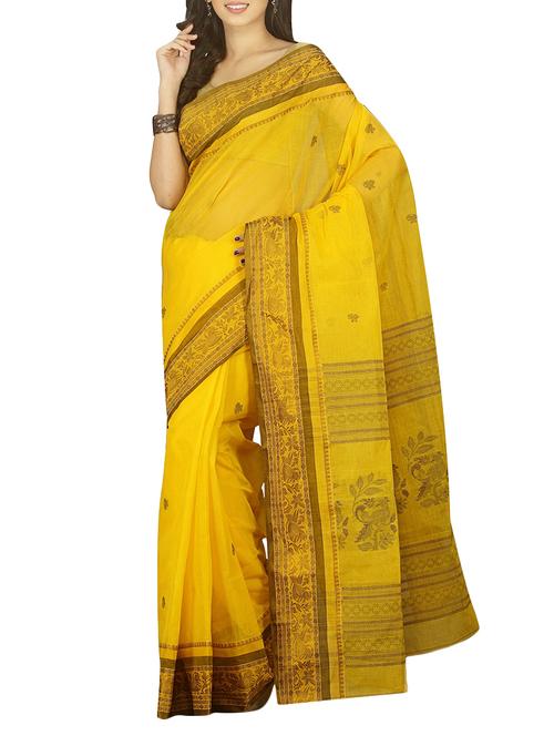 BENGAL COTTON HANDLOOM SAREE - 15025055 - Standard Image - 1
