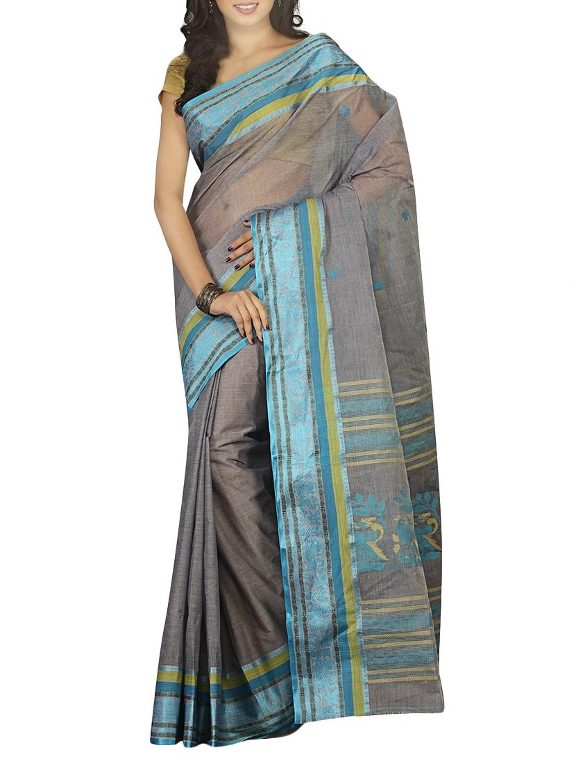 BENGAL COTTON HANDLOOM SAREE - 15025056 - Zoom Image - 1