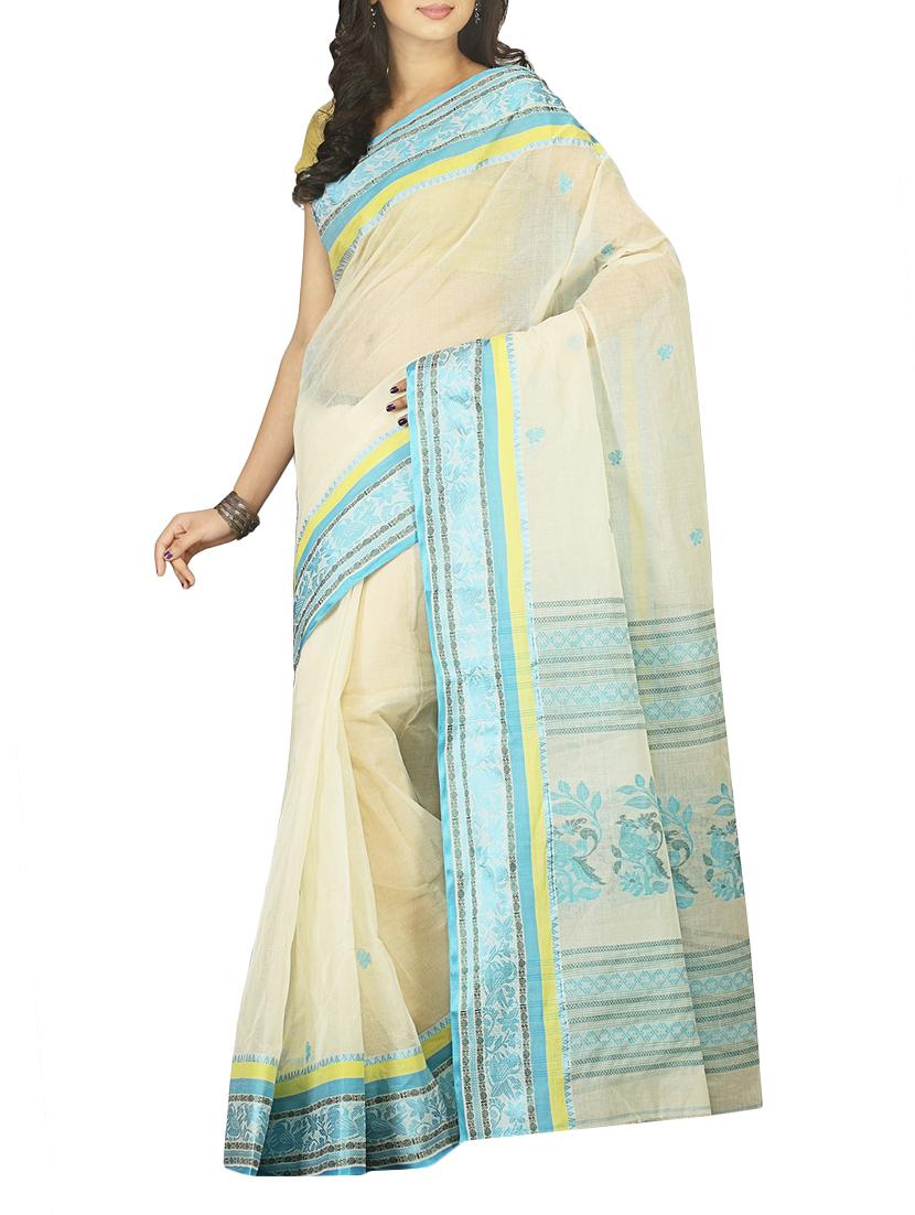 BENGAL COTTON HANDLOOM SAREE - 15025060 - Zoom Image - 1