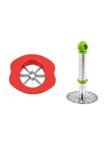 Combo of Apple Cutter / Slicer + Pavbhaji Masher / Potato Masher - 15025069 - Very Small Image - 1