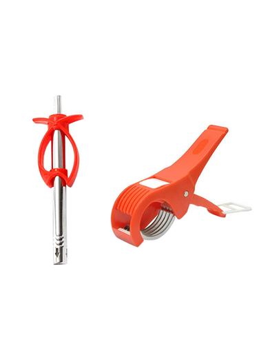 Combo of Fish Type Gas Lighter + Vegetable Cutter / Veg Cutter - 15025070 - Very Small Image - 1