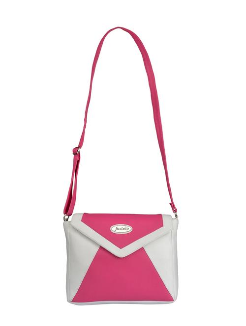 pink leatherette sling bag - 15025122 - Standard Image - 1