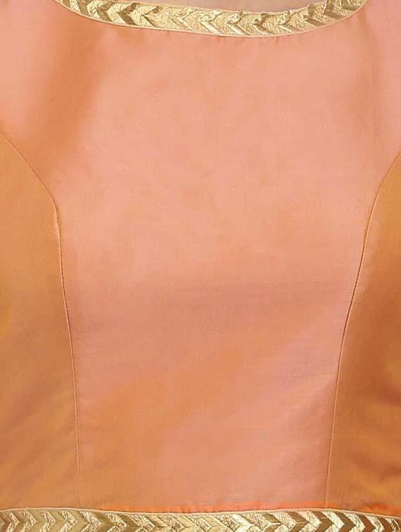 gold solid stitched blouse - 15025172 - Zoom Image - 4
