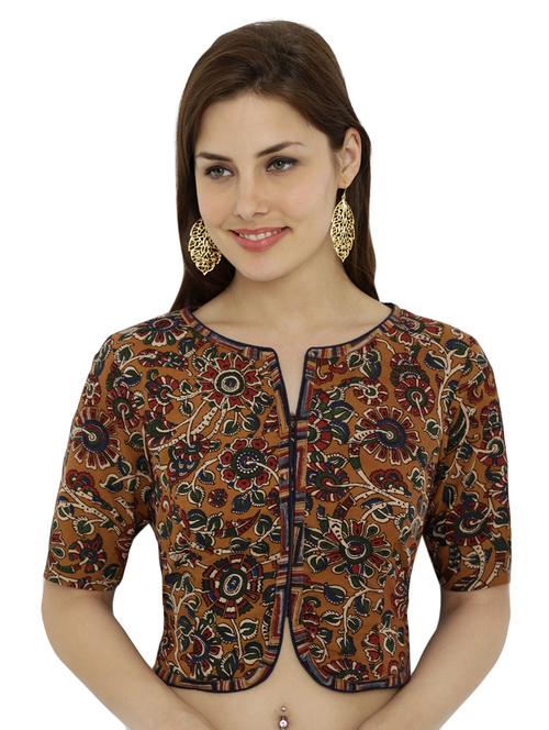 multi colored printed stitched blouse - 15025177 - Standard Image - 1