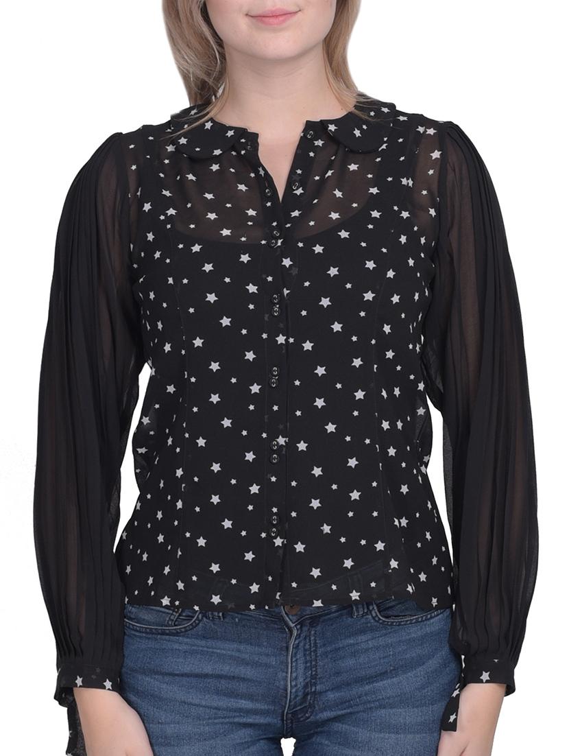 black printed shirt - 15025218 - Zoom Image - 1