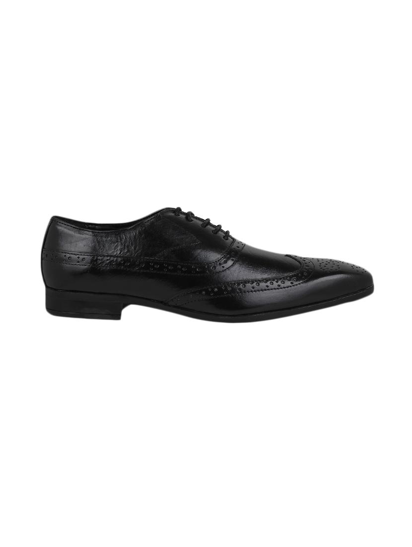 black leather lace-up brouge - 15025463 - Zoom Image - 2