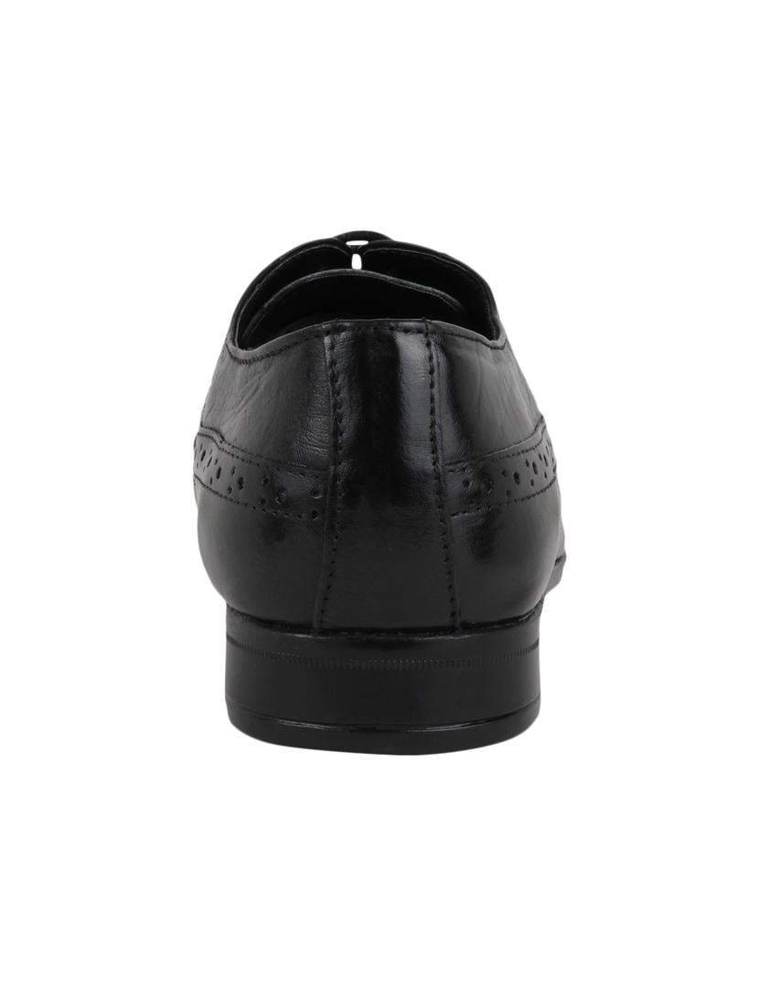 black leather lace-up brouge - 15025463 - Zoom Image - 4