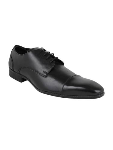 black Leather lace-up derby - 15025464 - Very Small Image - 1
