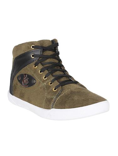green Suede lace up sneaker - 15025470 - Very Small Image - 1