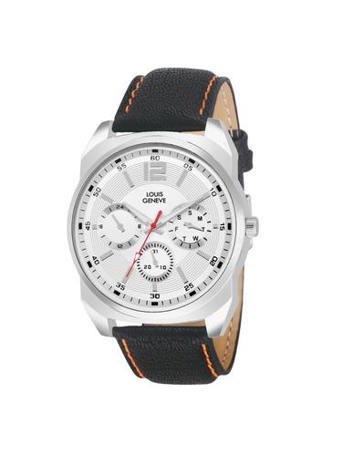 LOUIS GENEVE White Dial Watch For Men - LG-MW-SBLACK-205 - 15025596 - Very Small Image - 1