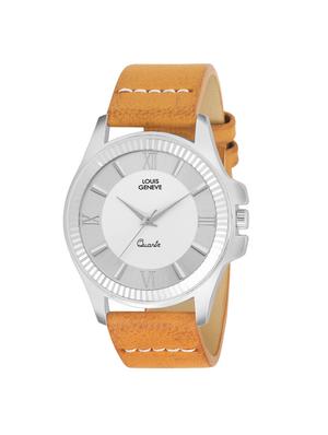 LOUIS GENEVE White Dial Watch For Men - LG-MW-W-BROWN-213 - 15025604 - Standard Image - 1