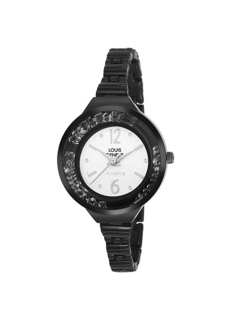 LOUIS GENEVE White Dial Watch For Women - LG-LW-SS-WBLACK-83 - 15025718 - Very Small Image - 1