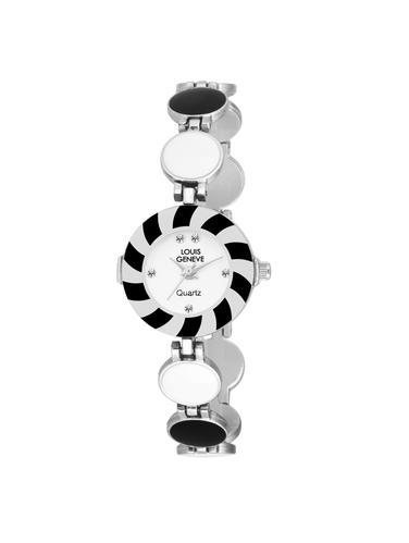LOUIS GENEVE White Dial Watch For Women - LG-LW-BWHITE-87 - 15025722 - Very Small Image - 1