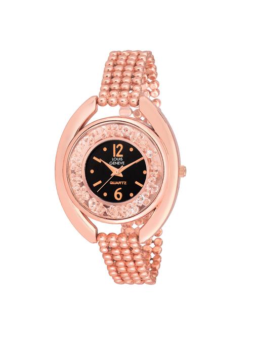 LOUIS GENEVE Black Dial Watch For Women - LG-LW-CBLACK-94 - 15025729 - Standard Image - 1